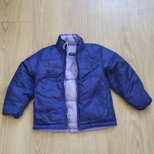 Kids winter reversible puffer jacket